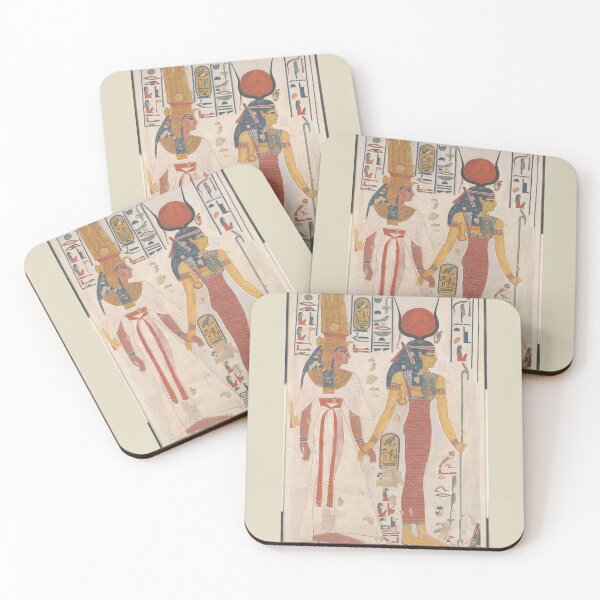 Item preview, Queen Nefertari Being Led By Isis ( Ancient Egyptian Painting Art) designed and sold by universegrace.