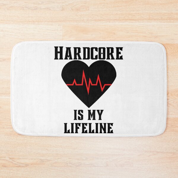 Item preview, Hardcore Music Is My Lifeline Heartbeat Heart designed and sold by RichTeeDesigns.