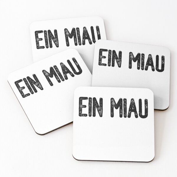 Item preview, Ein Miau (Black Text) designed and sold by meowmeup.