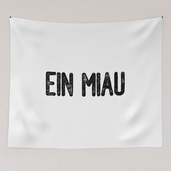 Item preview, Ein Miau (Black Text) designed and sold by meowmeup.