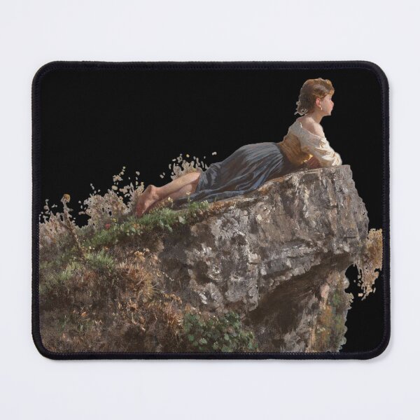 Item preview, Girl/Maiden on the Rock in Sorrento - Filippo Palizzi designed and sold by thegallerist.