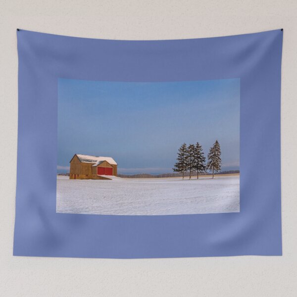 Item preview, Winter Barn and Conifers designed and sold by Brian Shaw.