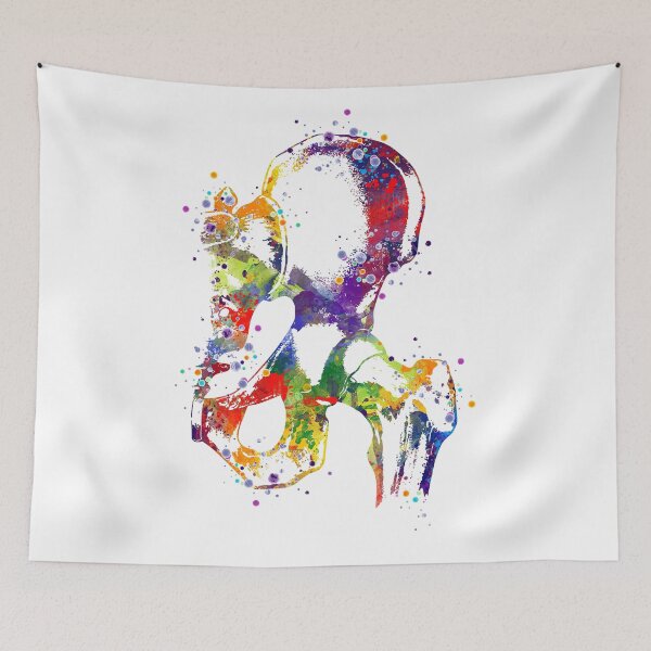 Item preview, Hip Joint Anatomy Colorful Watercolor designed and sold by LotusGifts.