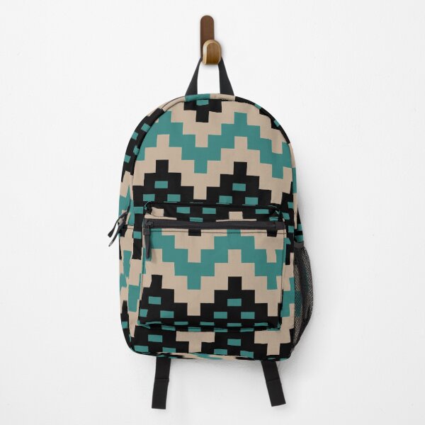 Item preview, Snake Trail Southwestern Pattern Black Turquoise and Beige designed and sold by tonymagnerart.