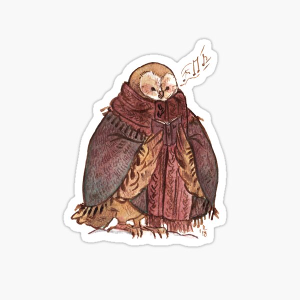 Item preview, caroling owl designed and sold by Cornflakes-art.