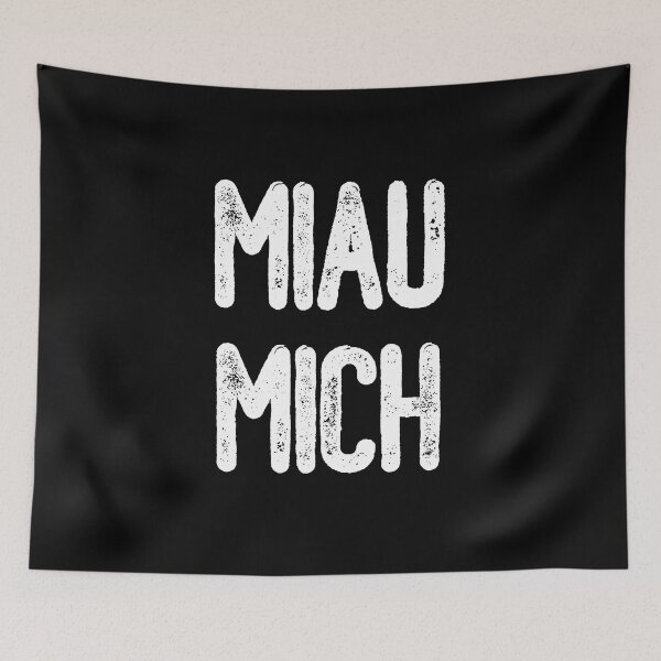 Item preview, Miau Mich (White Text) designed and sold by meowmeup.