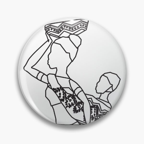 Aperçu de l'œuvre Mère, enfant, Afrique, noir créée et vendue par BuddingRosecom.