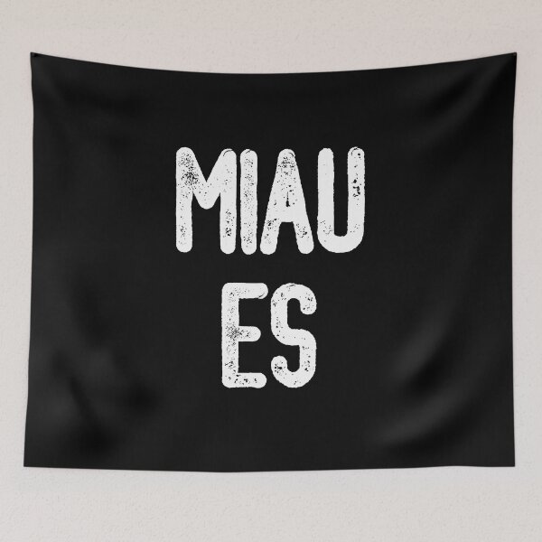 Item preview, Miau Es (White Text) designed and sold by meowmeup.