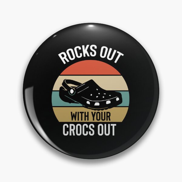 Item preview, Rocks Out With Your Crocs Out Funny Retro Vintage designed and sold by RedArtsDesign.