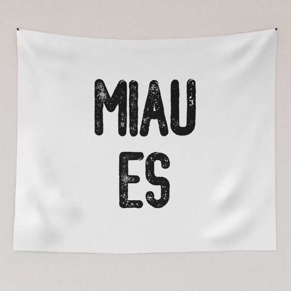 Item preview, Miau Es (Black Text) designed and sold by meowmeup.