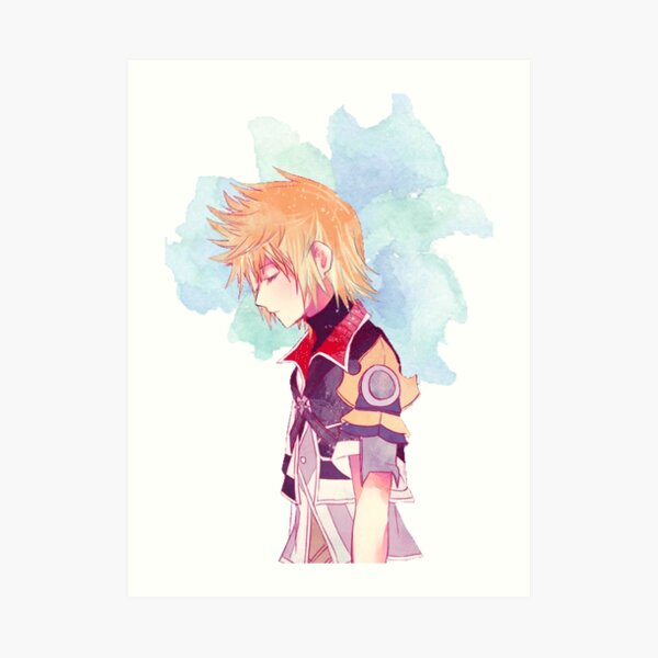 Kingdom Hearts Ventus Watercolor Art Print