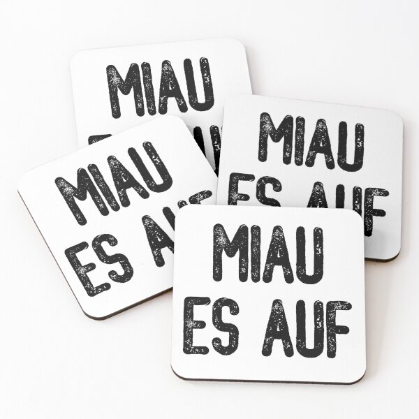 Item preview, Miau Es Auf (Black Text) designed and sold by meowmeup.