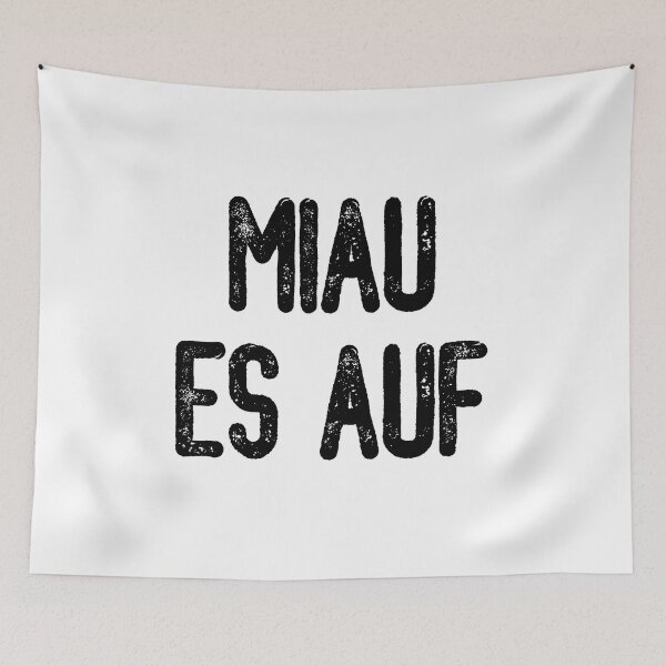 Item preview, Miau Es Auf (Black Text) designed and sold by meowmeup.