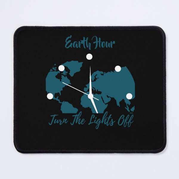 Item preview, Earthy Hour turn off the lights planet designed and sold by EsraaBaniOdeh.