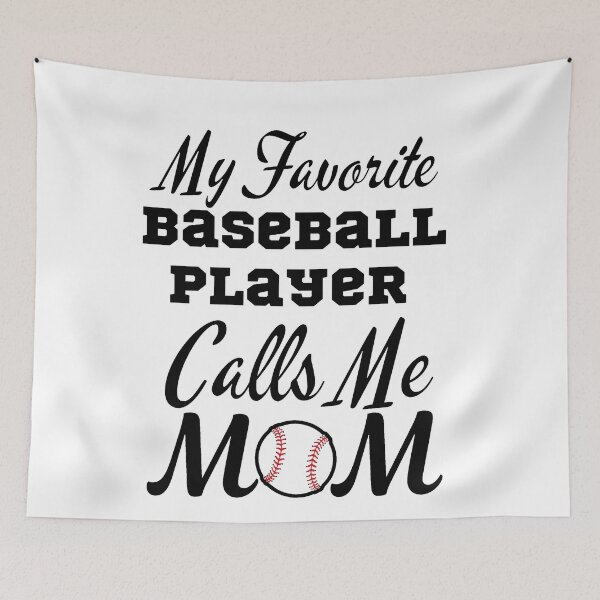 Item preview, My Favorite Baseball Player Calls Me Mom, cool design for Baseball lovers designed and sold by Sun Rise.