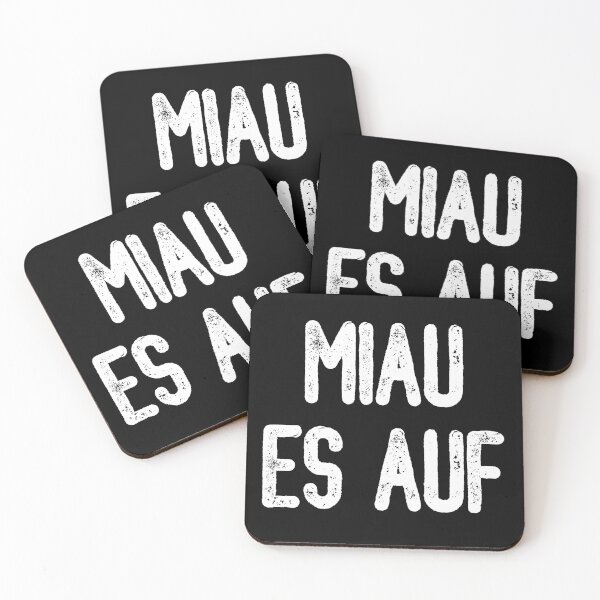 Item preview, Miau Es Auf (White Text) designed and sold by meowmeup.