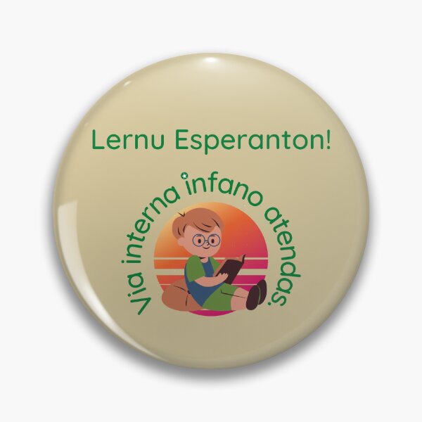 Item preview, Lernu Esperanton! Via interna infano atendas. (Hela) designed and sold by Zebastjan Johanzen.