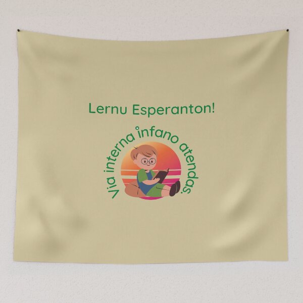 Item preview, Lernu Esperanton! Via interna infano atendas. (Hela) designed and sold by Zebastjan Johanzen.