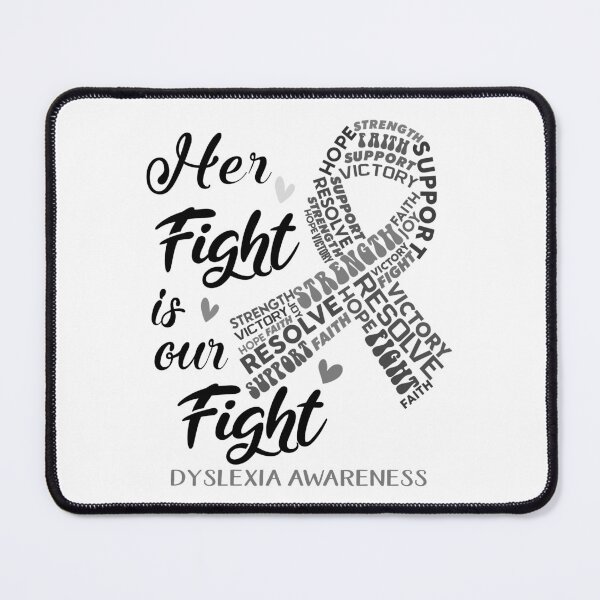 Item preview, Dyslexia Warrior, Her Fight is our Fight Dyslexia Awareness designed and sold by Greggwillard.