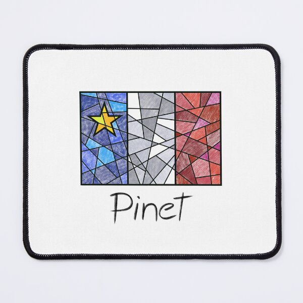 Item preview, Acadian Flag pastel mosaic Pinet - Drapeau acadien mosaïque pastel vitrail Pinet designed and sold by ColoursOfFrance.