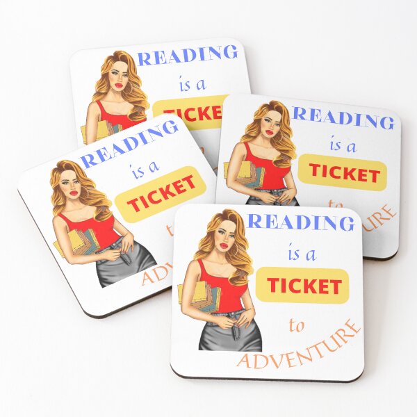 Item preview, Reading is a ticket to adventure designed and sold by bob-design1.