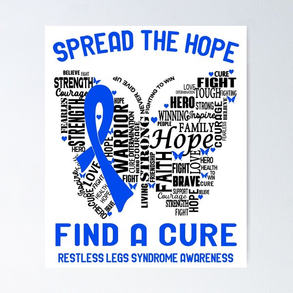 Item preview, Restless Legs Syndrome Awareness - Spread The Hope Find A Cure designed and sold by Hilten.