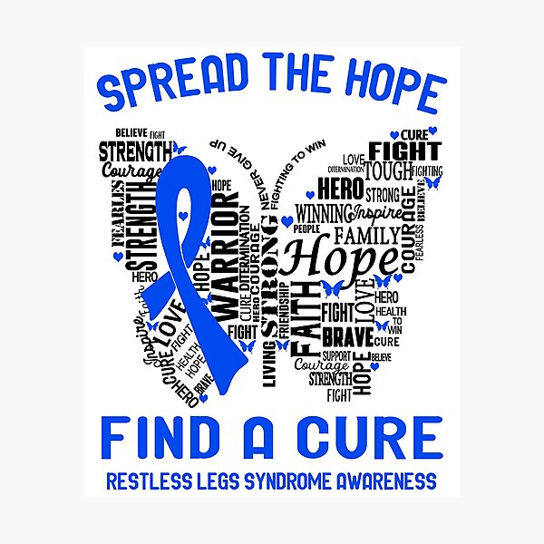 Item preview, Restless Legs Syndrome Awareness - Spread The Hope Find A Cure designed and sold by Hilten.