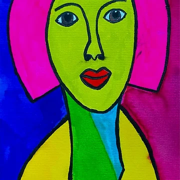 Artwork thumbnail, Colourful Lady by RandaRubyRed