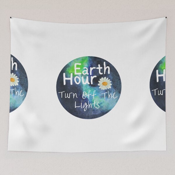 Item preview,   Earth Hour turn off the lights flower designed and sold by EsraaBaniOdeh.