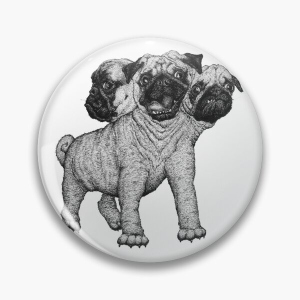 Item preview, Three Headed Pug designed and sold by Meg-Does-Art.