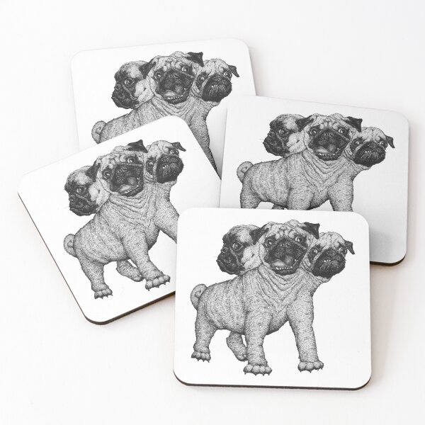 Item preview, Three Headed Pug designed and sold by Meg-Does-Art.