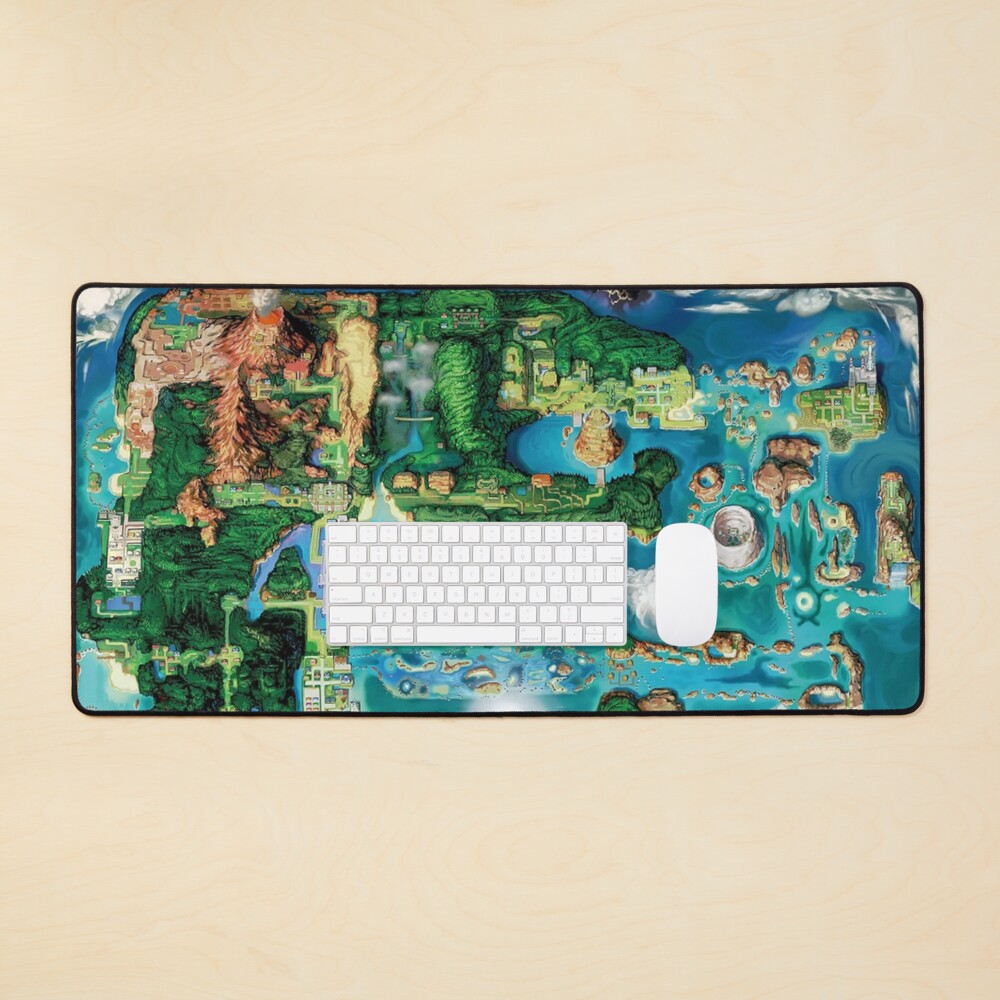 Hoenn Map Mouse Pad