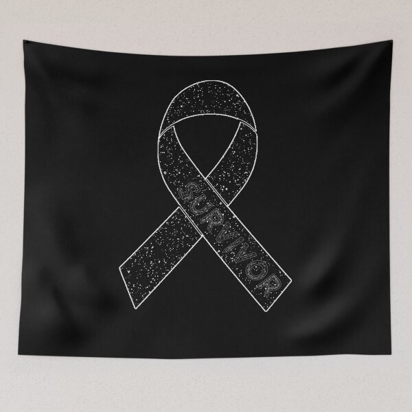 Item preview, Melanoma Skin Cancer Survivor Awareness Wear Black Ribbon designed and sold by cssdru.