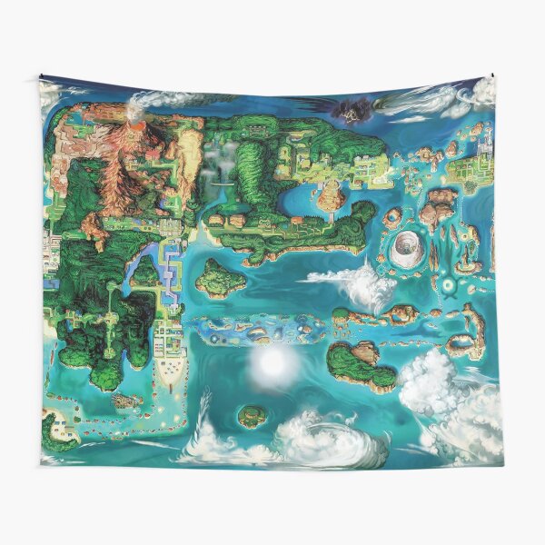 Hoenn Map Tapestry