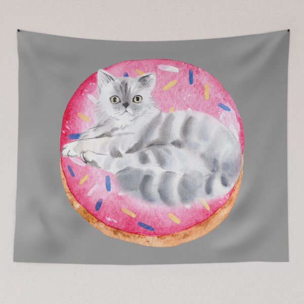 Item preview, Donut Touch My Cat designed and sold by BronikowskiART.