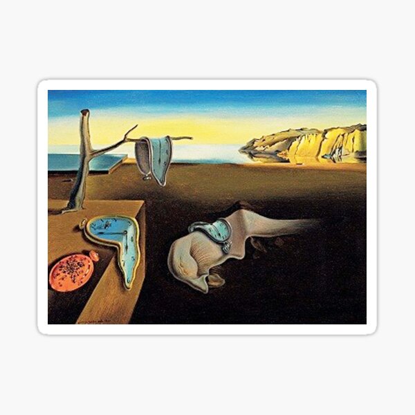 DALI, Salvador Dali, The Persistence of Memory, 1931. Sticker