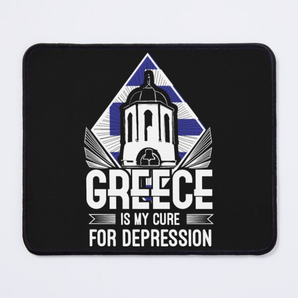 Item preview, Greece my Cure For Depression designed and sold by ClamenTaon.
