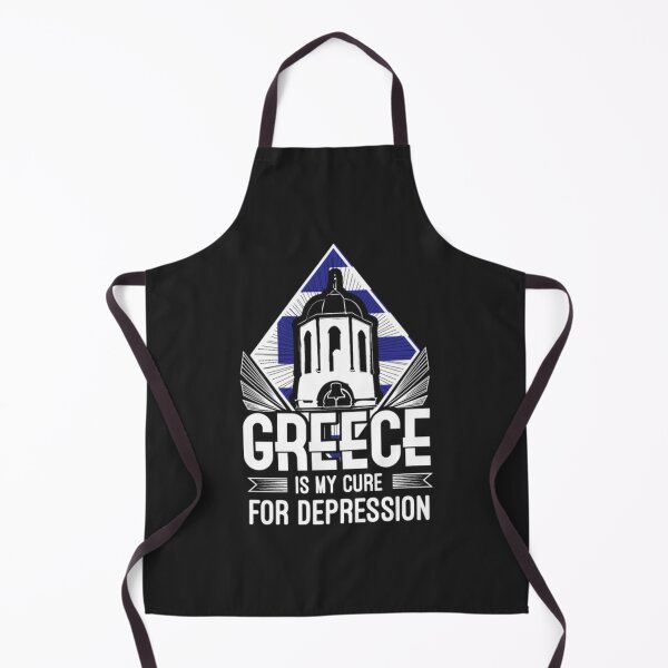 Item preview, Greece my Cure For Depression designed and sold by ClamenTaon.
