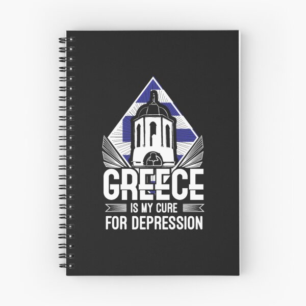 Item preview, Greece my Cure For Depression designed and sold by ClamenTaon.