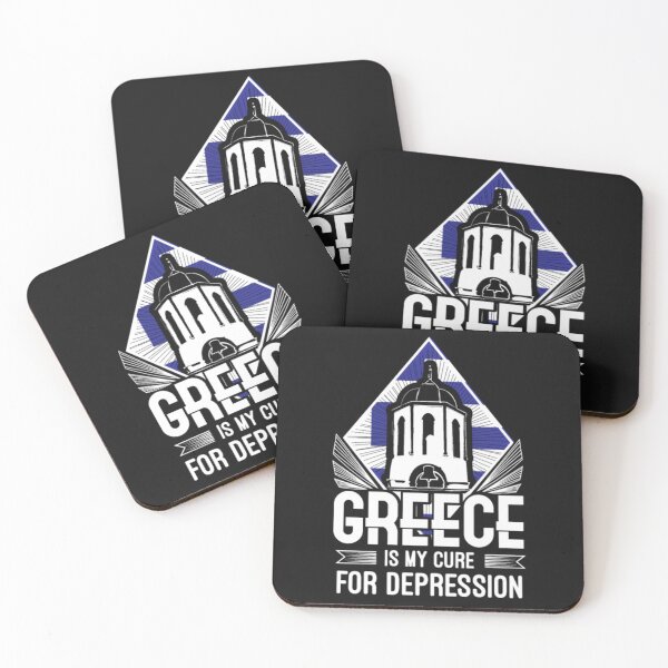 Item preview, Greece my Cure For Depression designed and sold by ClamenTaon.