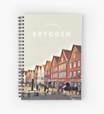 Bryggen (Bergen) Norway Street Scene Spiral Notebook