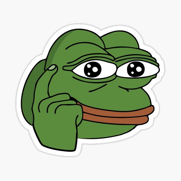 "Pepe - art pfp sticker" Sticker for Sale by RndmBlkGuy | Redbubble