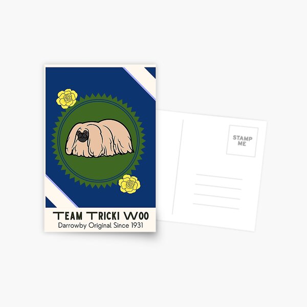 Item preview, Tricki Woo All Creatures Great and Small Tricky Dog Retro Inspired Poster  designed and sold by shoprelentless.