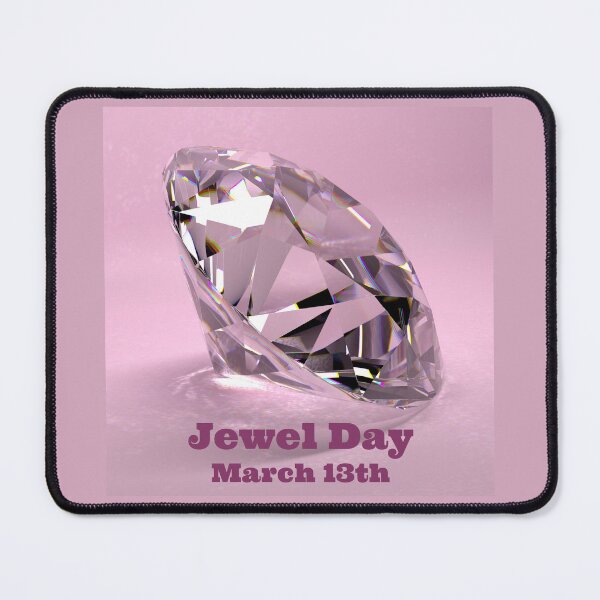Item preview, Pretty Diamond Jewel On Pink Background Jewel Day Design designed and sold by debmund.