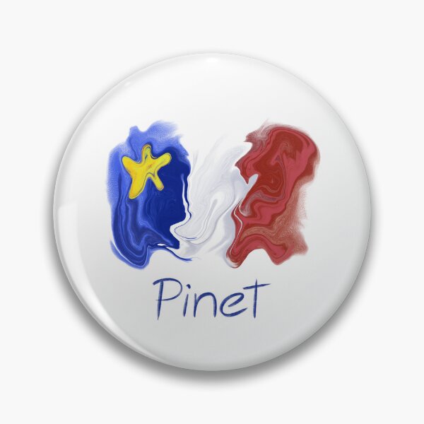 Item preview, Acadian Flag pastel liquid Pinet  - Drapeau acadien liquide pastel Pinet designed and sold by ColoursOfFrance.