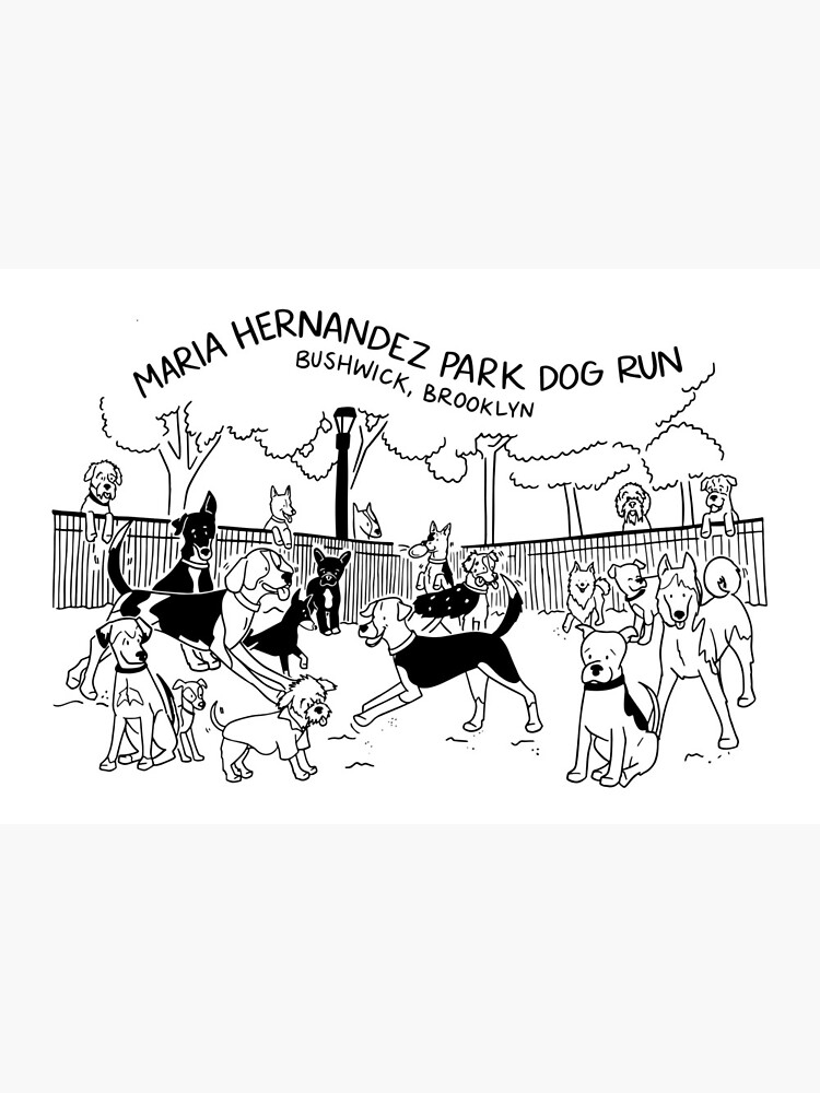 Thumbnail 2 of 2, Art Board Print, Maria Hernandez Park Dog Run designed and sold by mhdogrunpack.