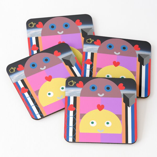 Item preview, Two Kids in Love in the Stripe House with a black cheese wedge designed and sold by SnarkyTeesMugs.