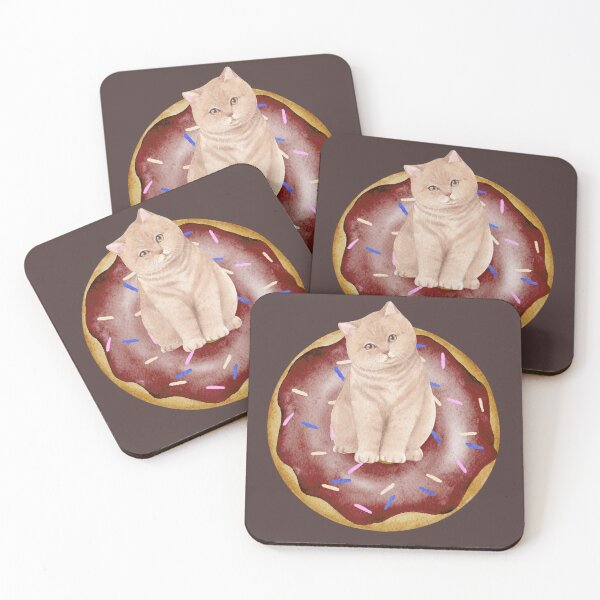 Item preview, Donut Touch My Cat designed and sold by BronikowskiART.