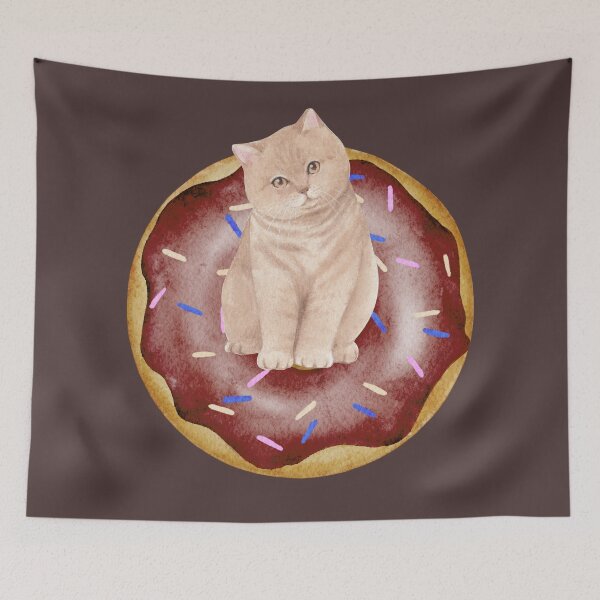 Item preview, Donut Touch My Cat designed and sold by BronikowskiART.