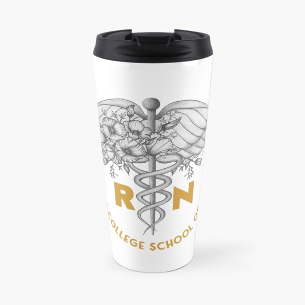 Cabrillo College School of Nursing - Design#1 (no year) Travel Coffee Mug